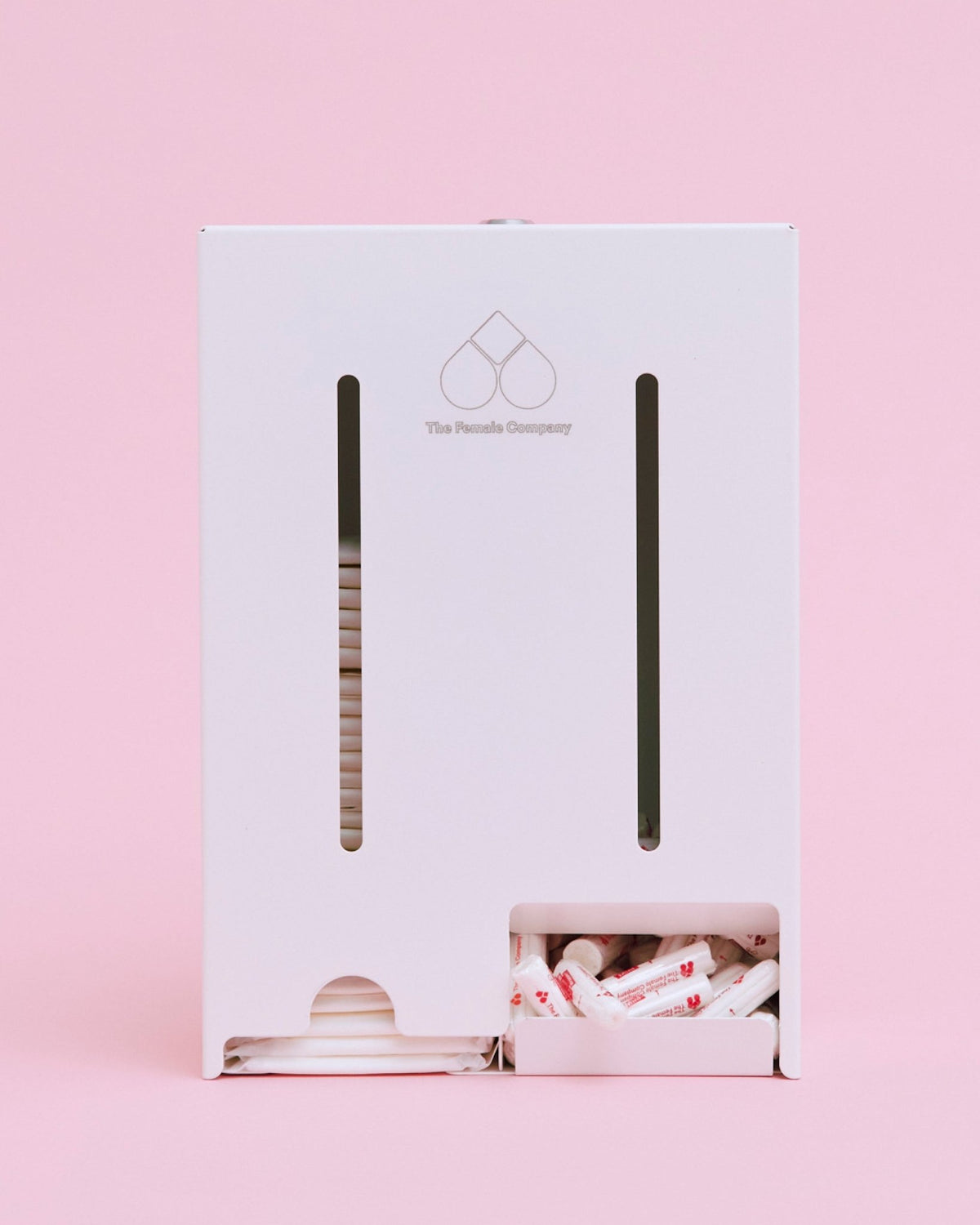 Tampon & Bindenspender inkl. Erstaustattung (200 Bio-Tampons + 40 Bio-Binden)