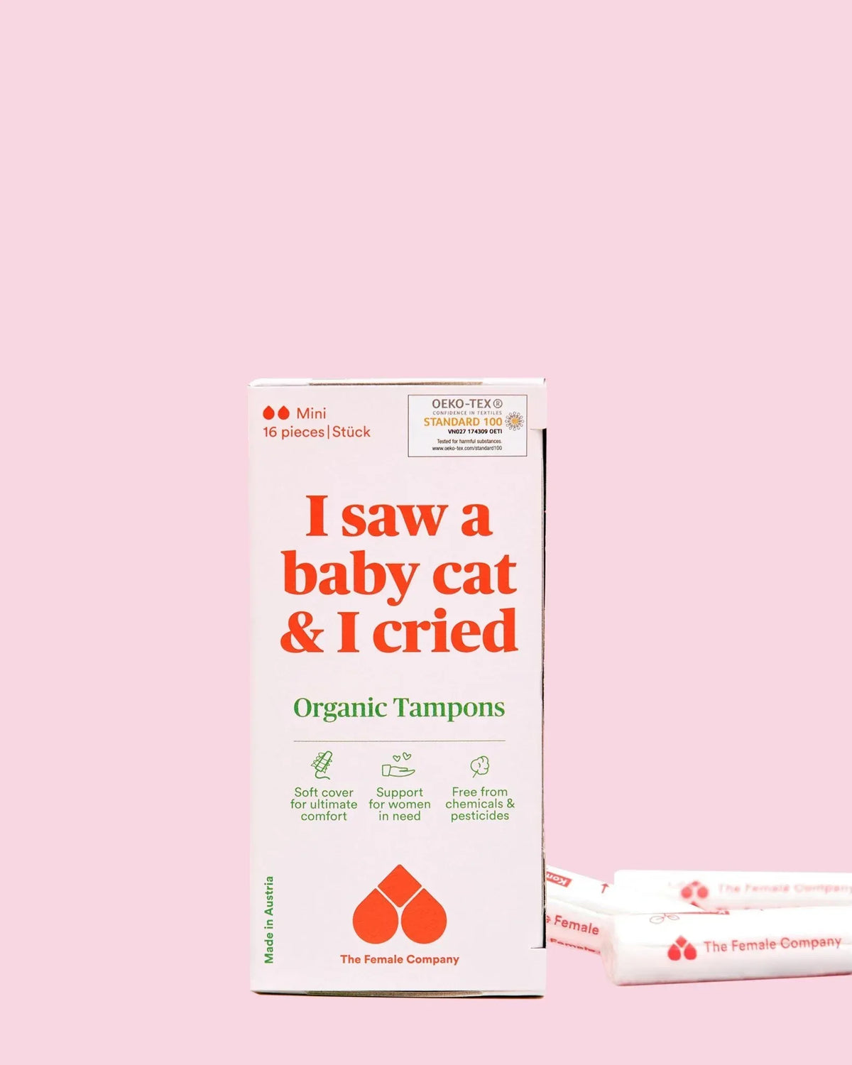 Organic Tampons – Mini – Pack of 16
