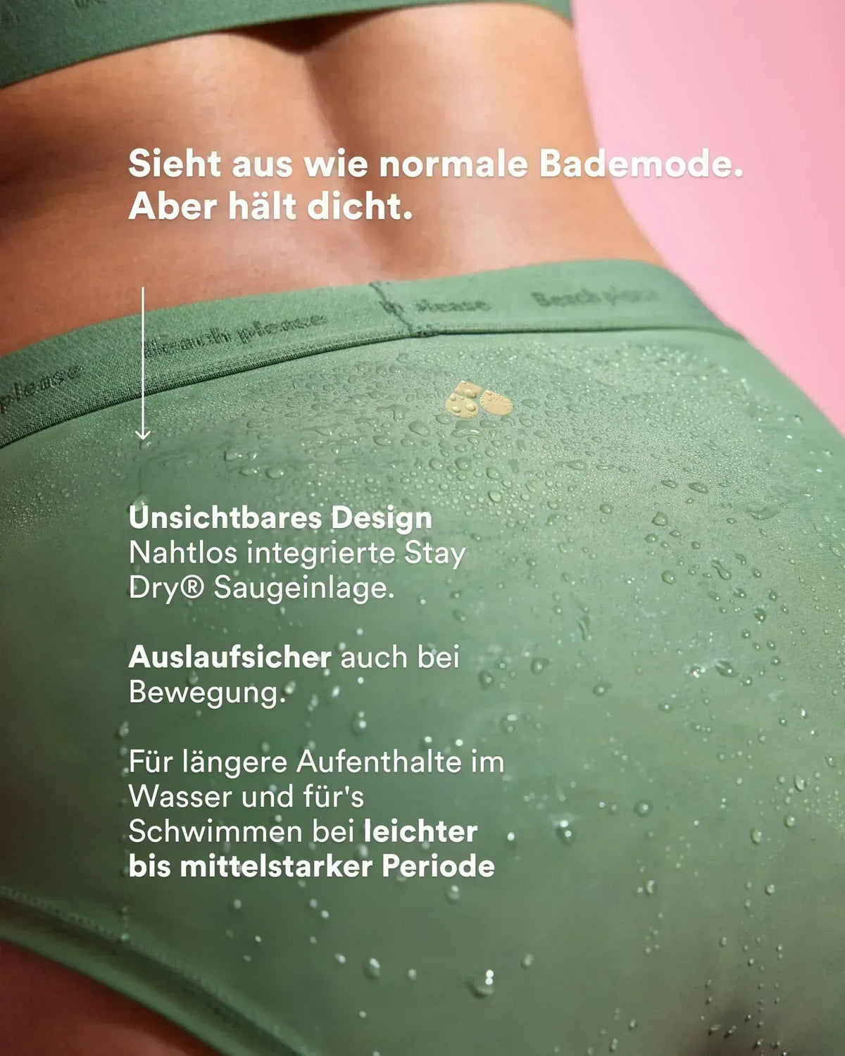 Set: ACTIVE Bikinitop & Perioden Bademode Hipster