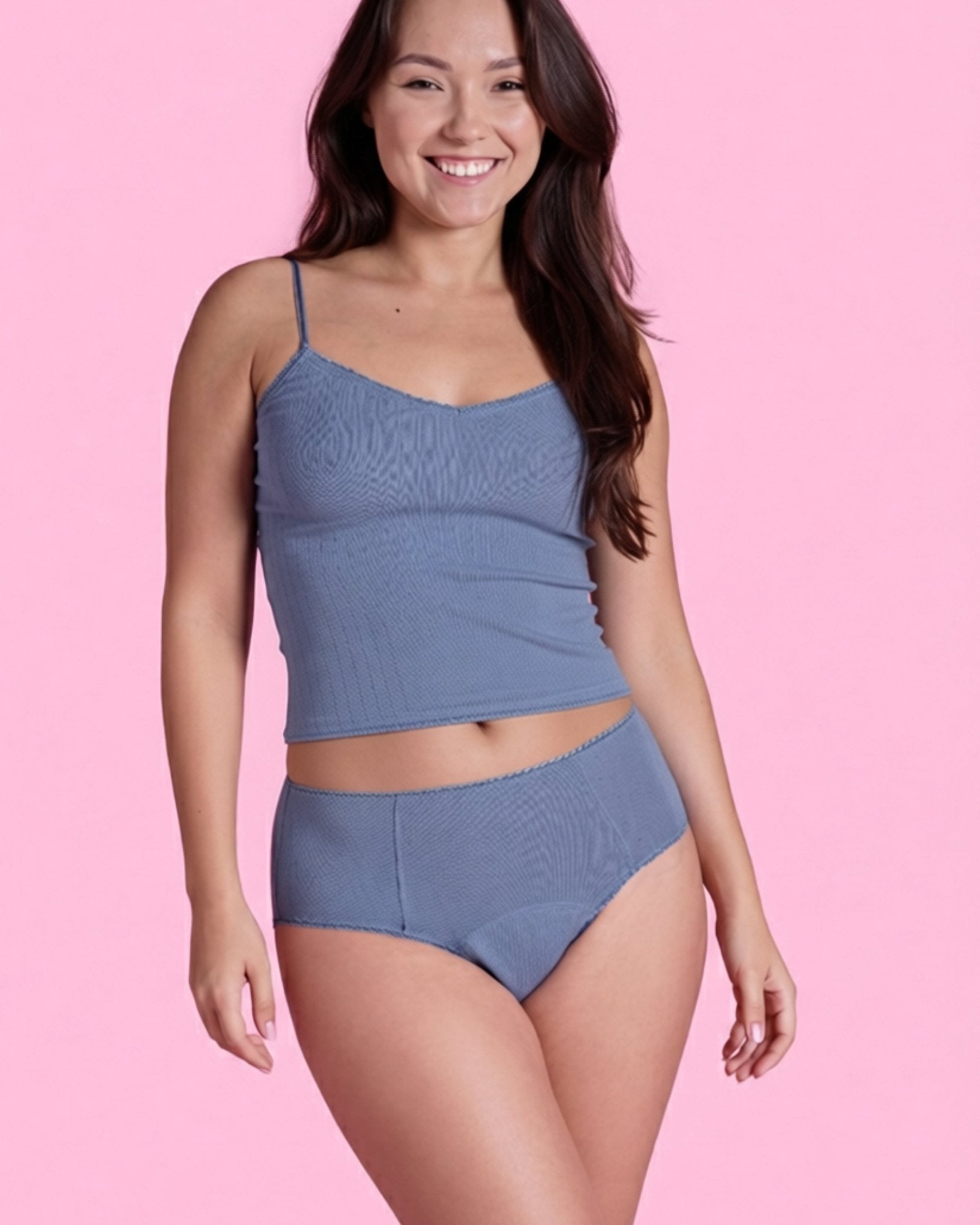 Set: Pointelle Cropped Top & High Waist - Extra Strong