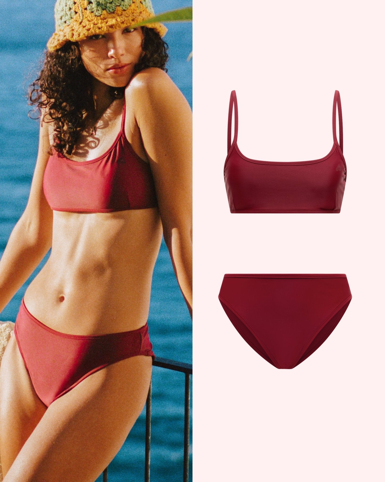 Set: Bikinitop & Period Bikini Slip