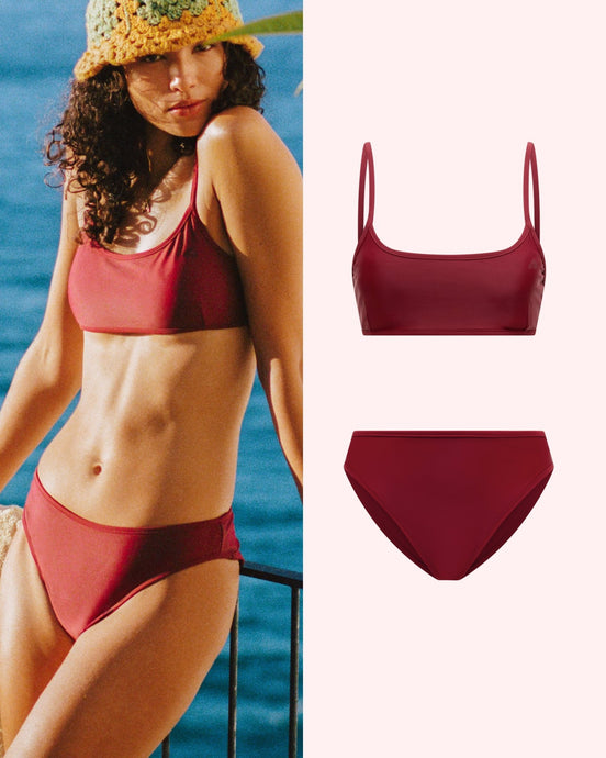 Set: Bikinitop & Period Bikini Slip