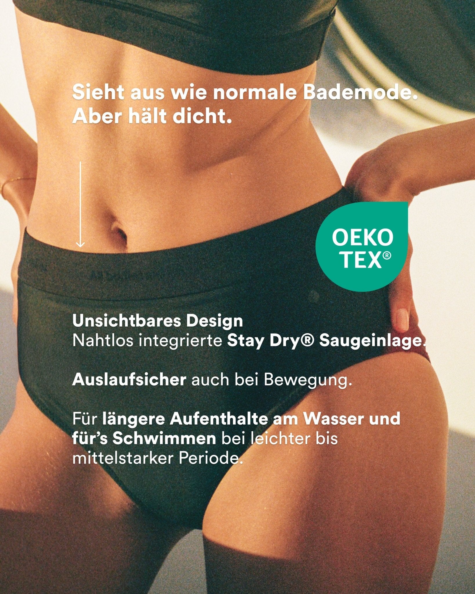Set: ACTIVE Bikinitop & Period Swimwear Hipster