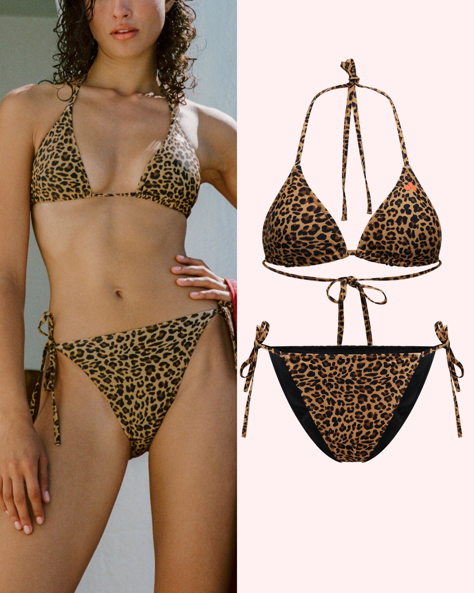 Set: Bikinitop Triangle & Period Swimwear Tie Slip
