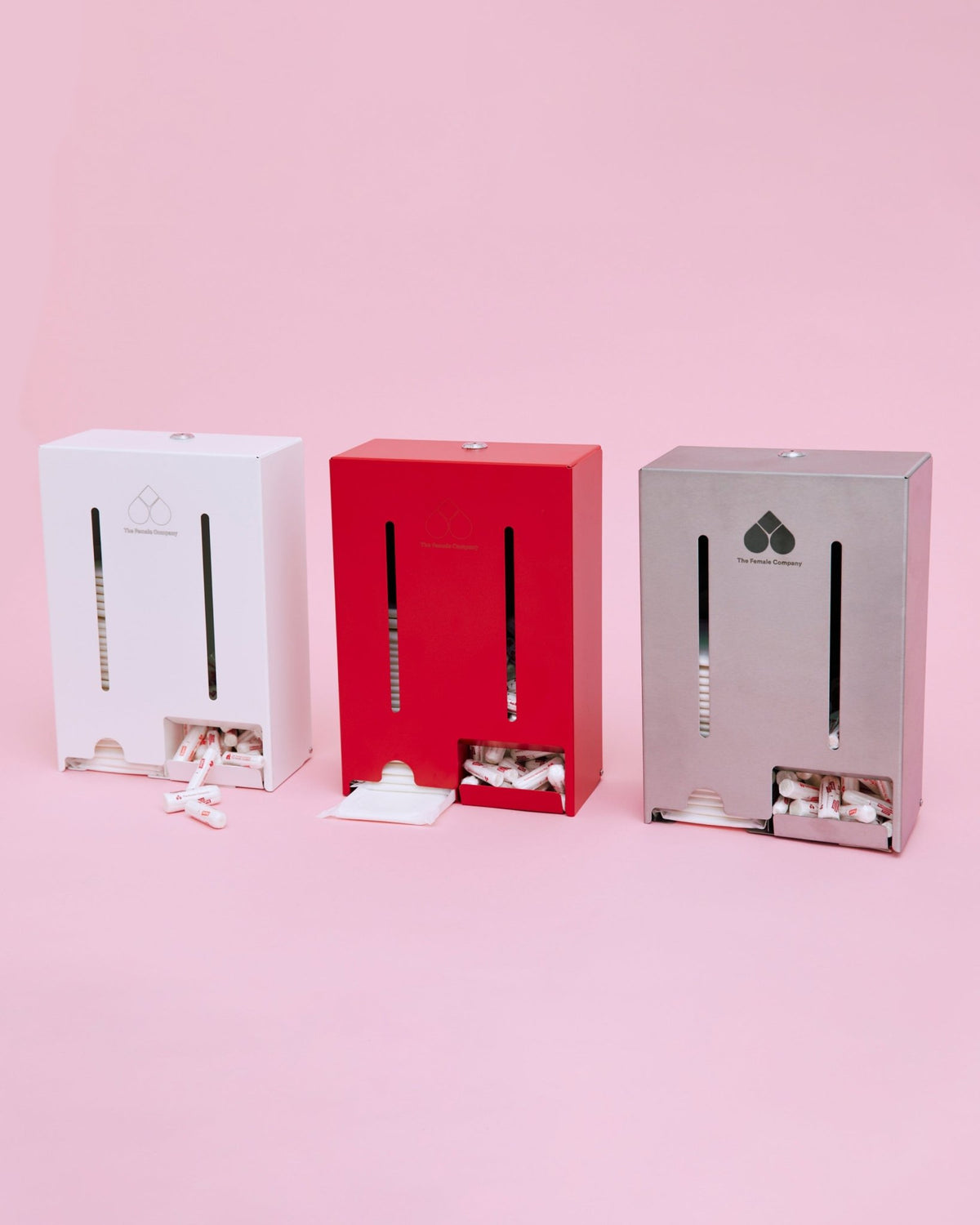 Tampon & Bindenspender inkl. Erstaustattung (200 Bio-Tampons + 40 Bio-Binden)